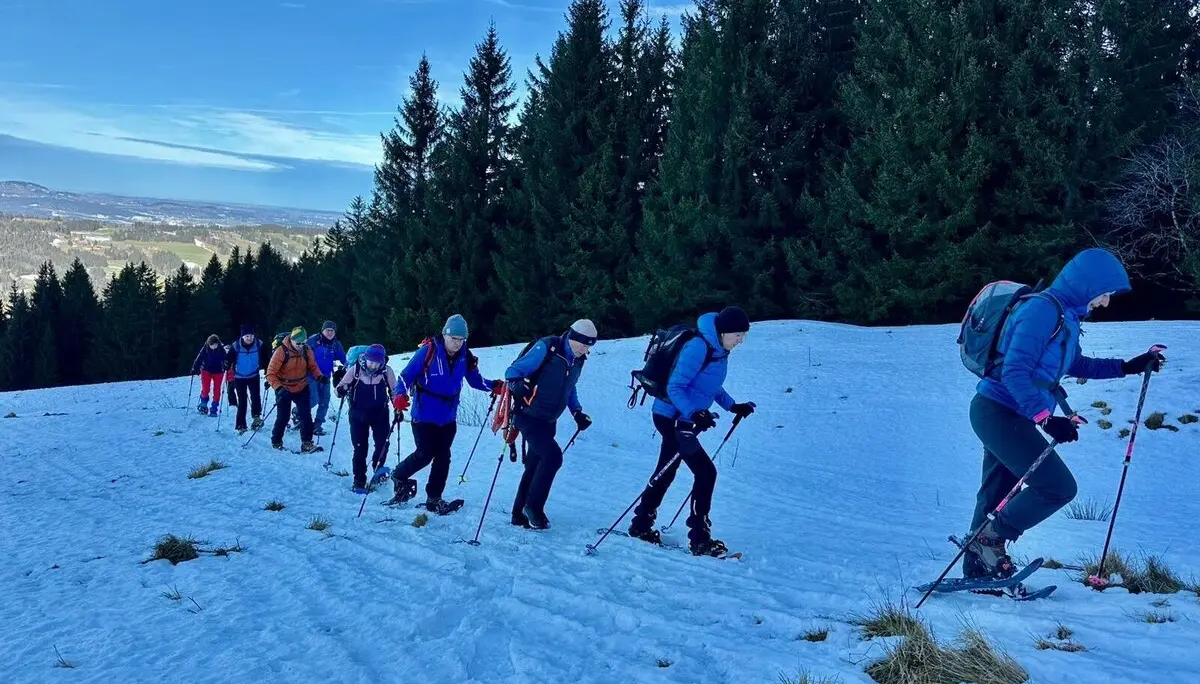 2025-01-06 LVS Schulung Schneeschuhtourengänger | © Copyright: DAV Sektion Isny
