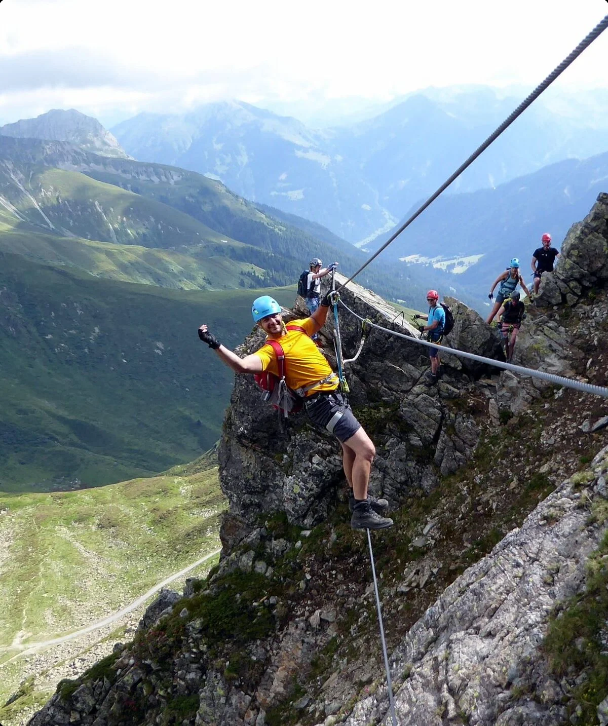 2025-06-28 Schmuggler-Steig und Rongg-Wasserfall | © Copyright: DAV Sektion Isny