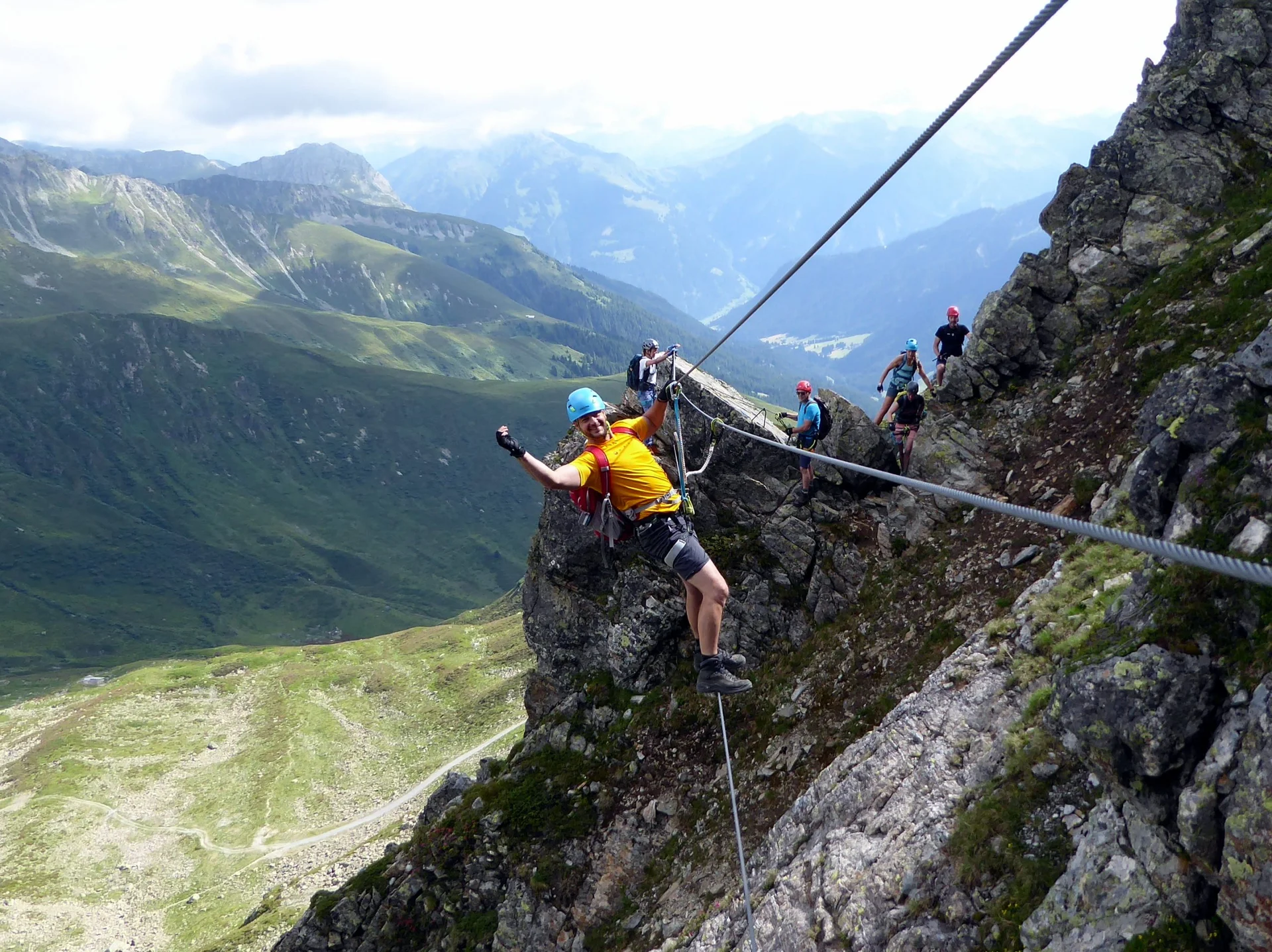 2025-06-28 Schmuggler-Steig und Rongg-Wasserfall | © Copyright: DAV Sektion Isny