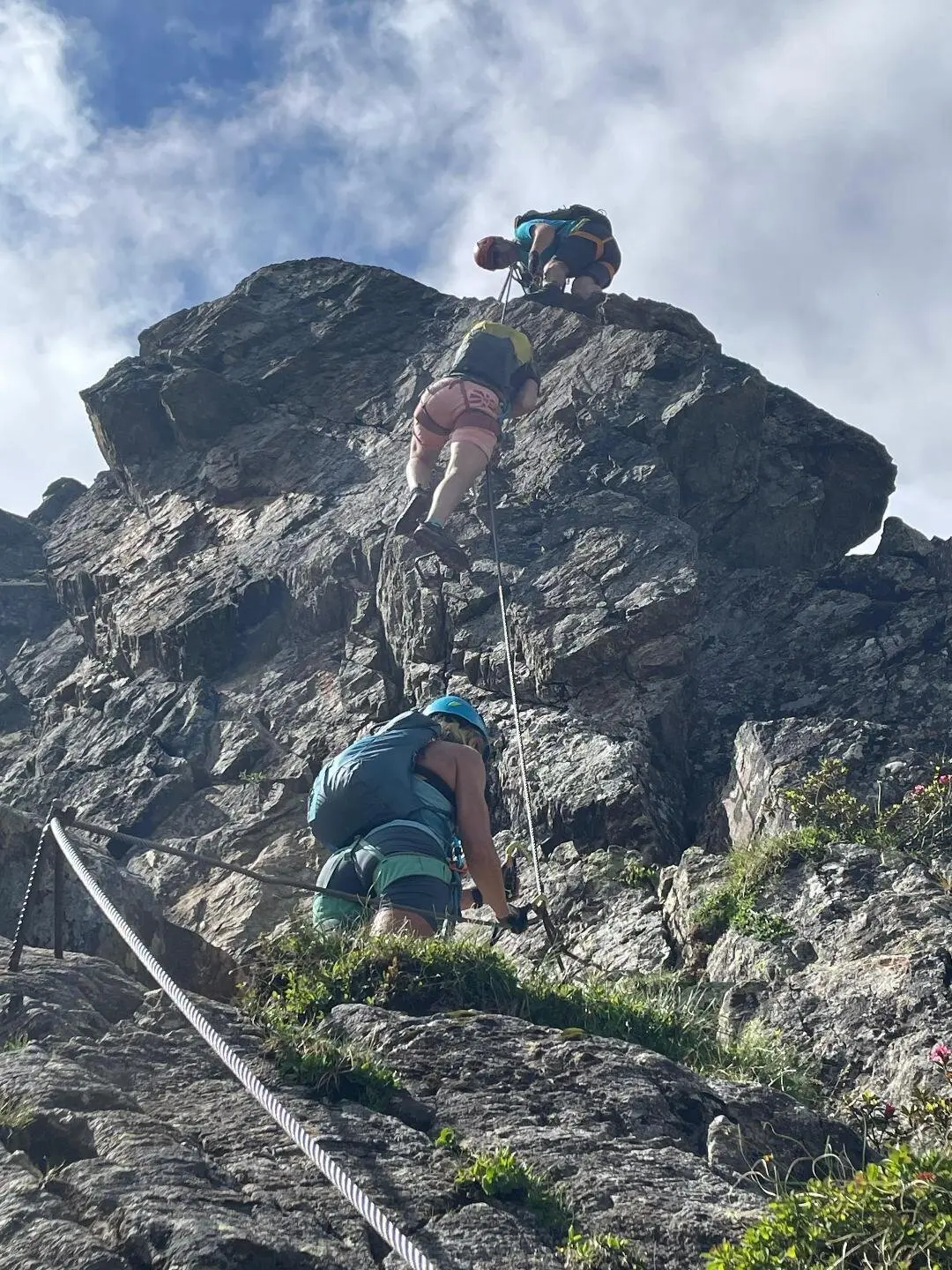 2025-06-28 Schmuggler-Steig und Rongg-Wasserfall | © Copyright: DAV Sektion Isny