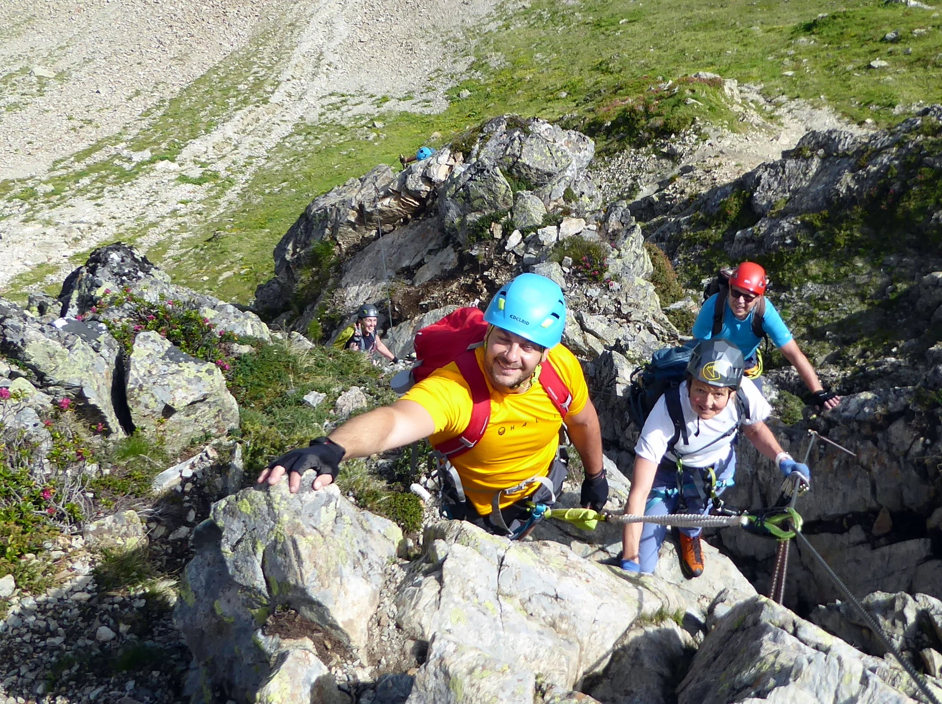 2025-06-28 Schmuggler-Steig und Rongg-Wasserfall | © Copyright: DAV Sektion Isny