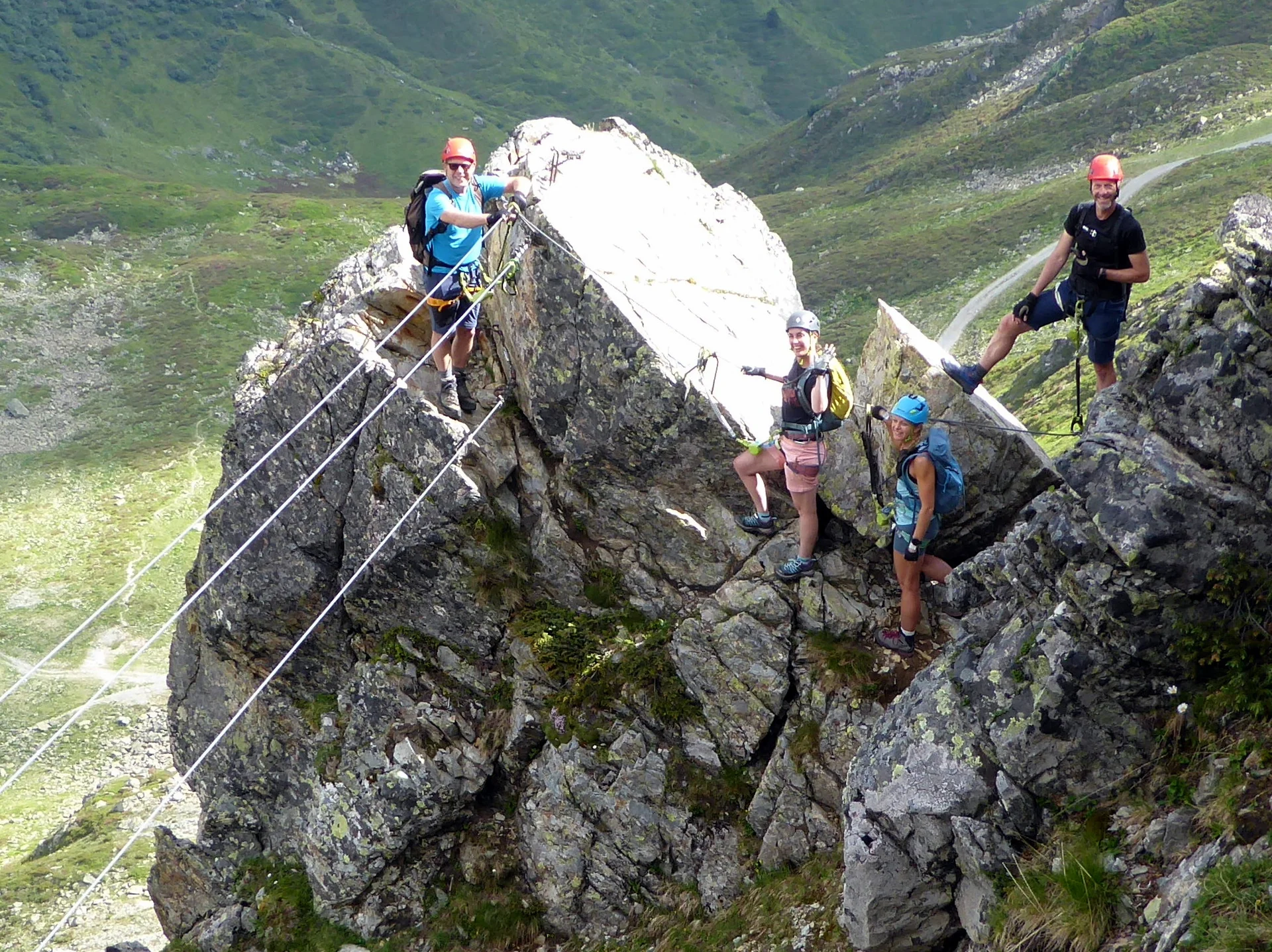 2025-06-28 Schmuggler-Steig und Rongg-Wasserfall | © Copyright: DAV Sektion Isny