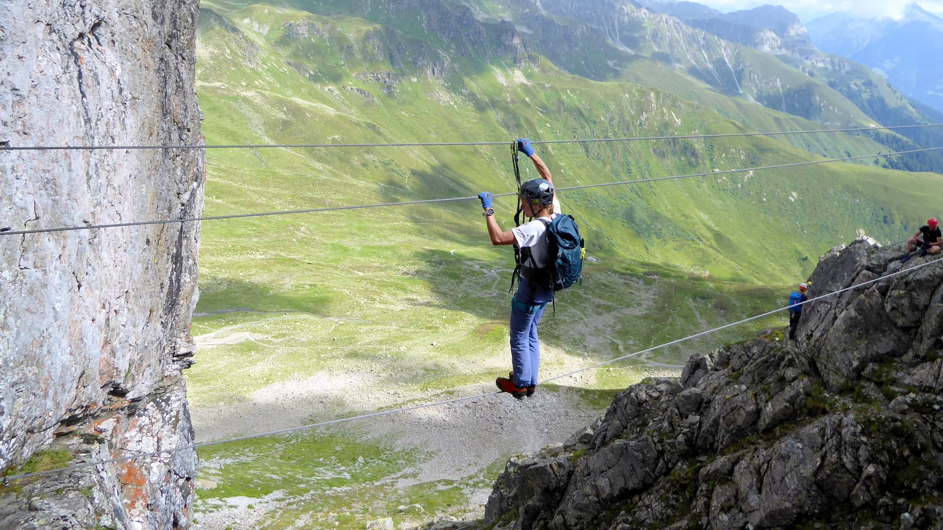 2025-06-28 Schmuggler-Steig und Rongg-Wasserfall | © Copyright: DAV Sektion Isny