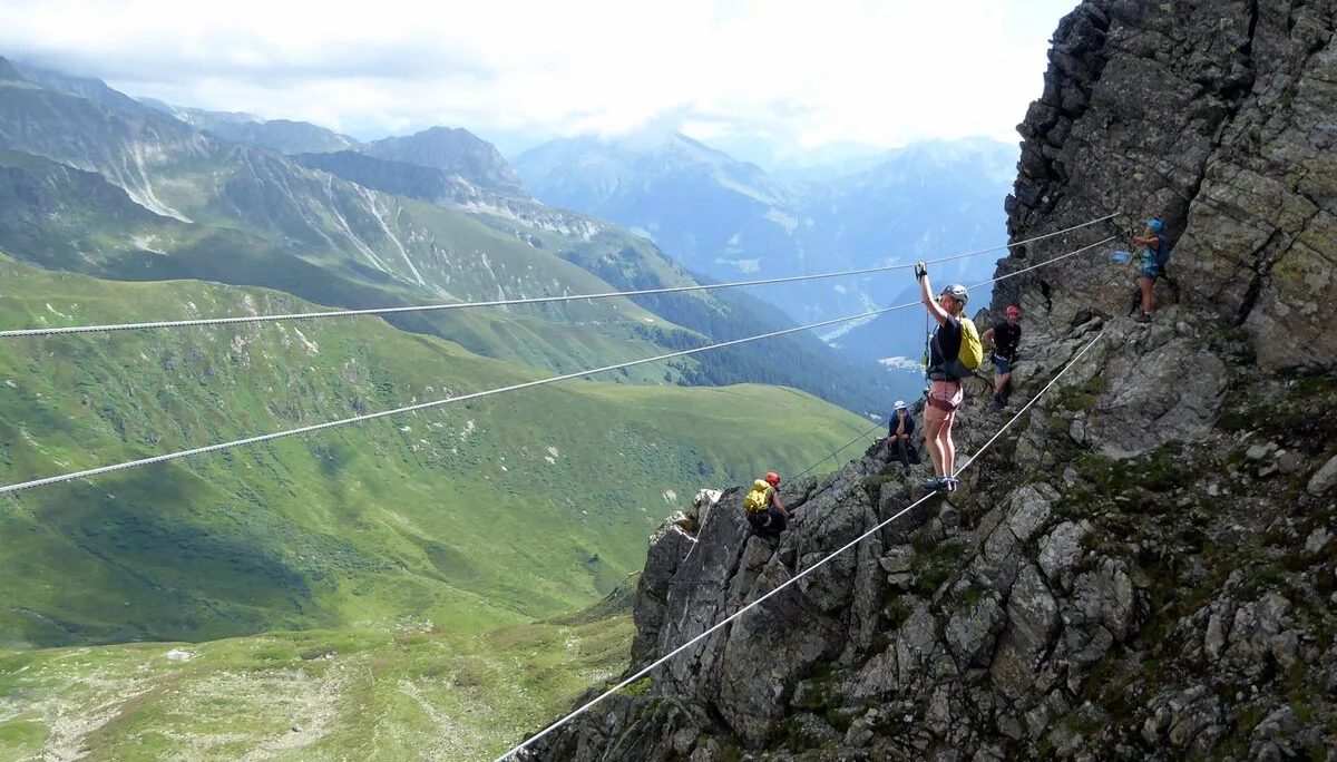 2025-06-28 Schmuggler-Steig und Rongg-Wasserfall | © Copyright: DAV Sektion Isny