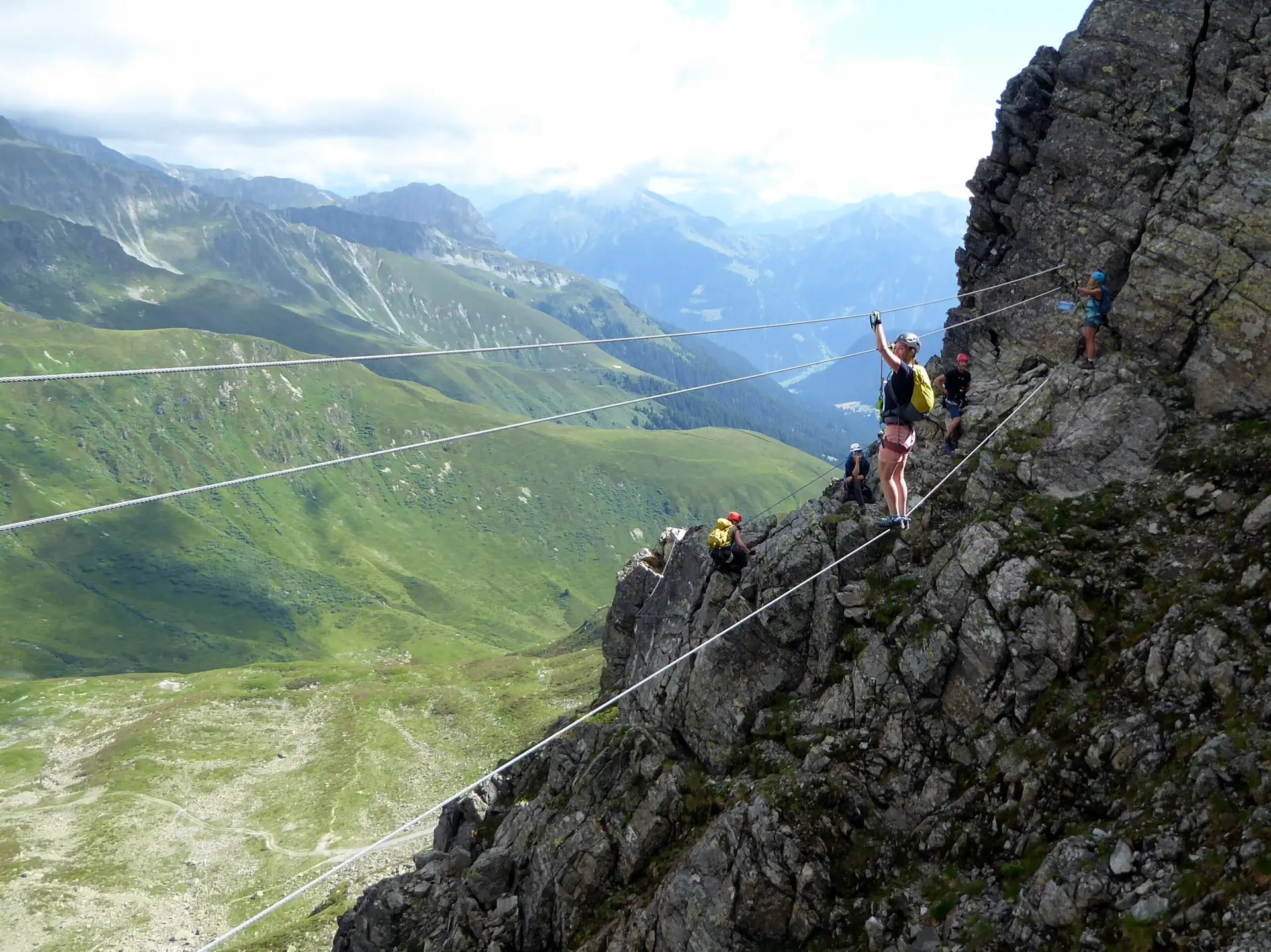 2025-06-28 Schmuggler-Steig und Rongg-Wasserfall | © Copyright: DAV Sektion Isny