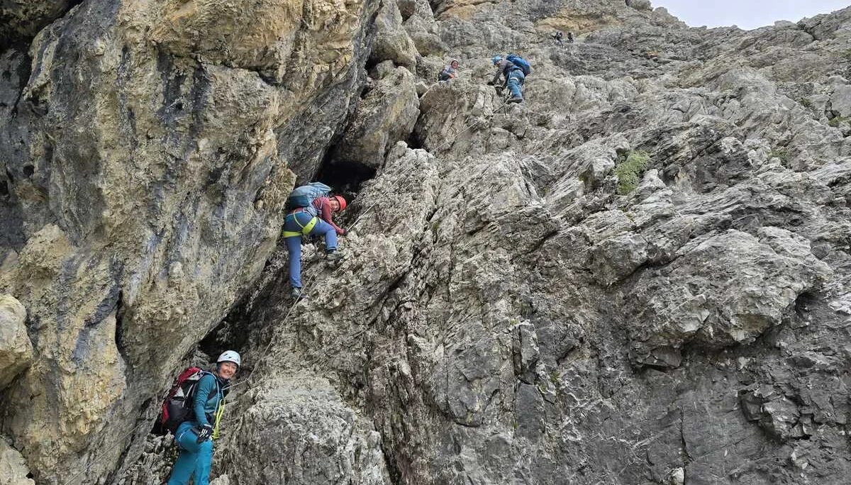 2025-08-21 Sella Klettersteige Dolomiten | © Copyright: DAV Sektion Isny