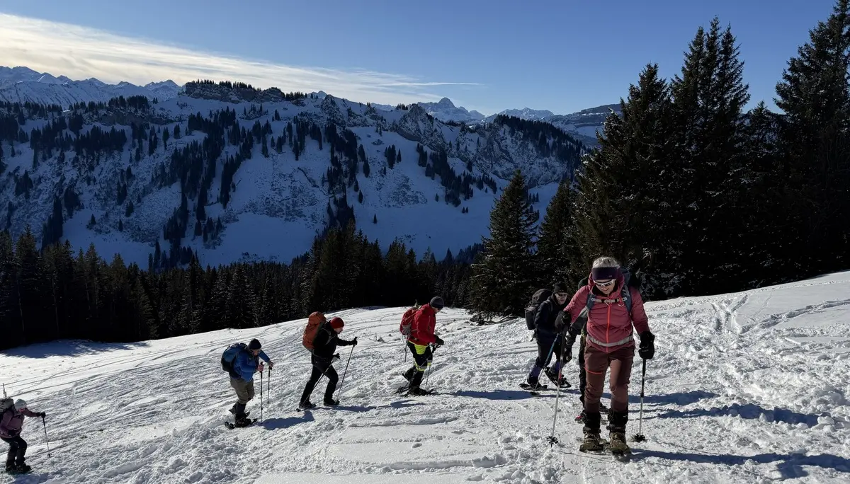 2026-01-06 LVS-Kurs für Schneeschuhgeher | © Copyright: DAV Sektion Isny