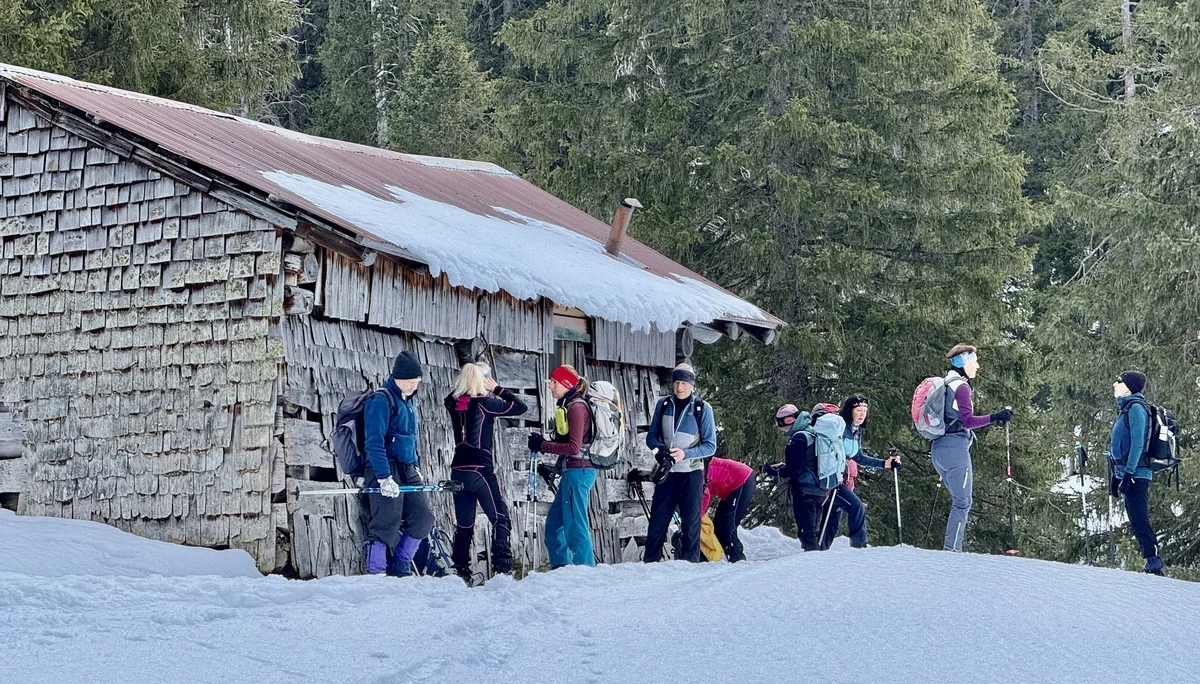 2026-01-24 Schneeschuhtour Schnurschrofen | © Copyright: DAV Sektion Isny