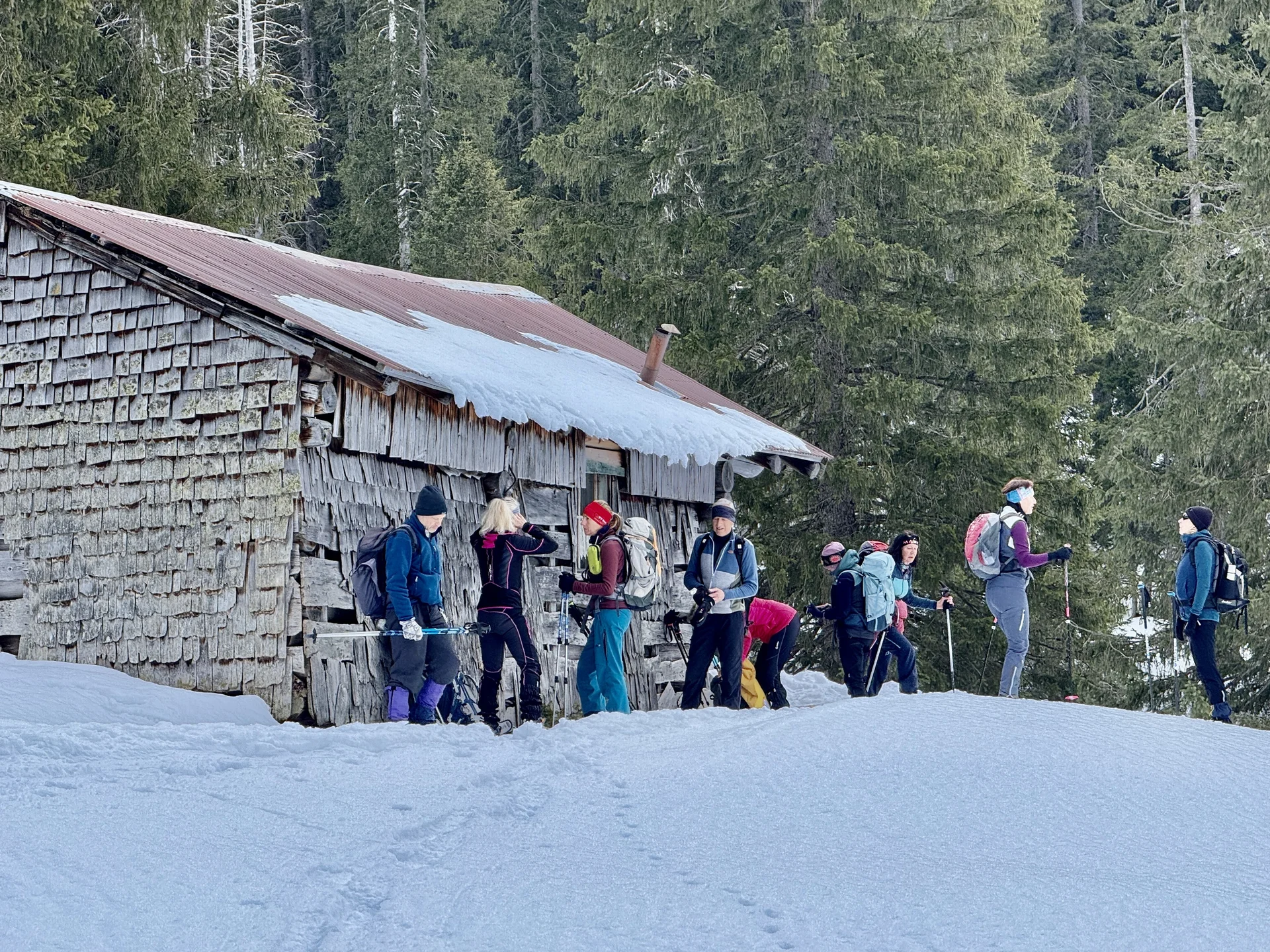 2026-01-24 Schneeschuhtour Schnurschrofen | © Copyright: DAV Sektion Isny