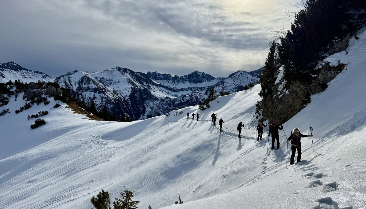 2026-01-24 Schneeschuhtour Schnurschrofen | © Copyright: DAV Sektion Isny