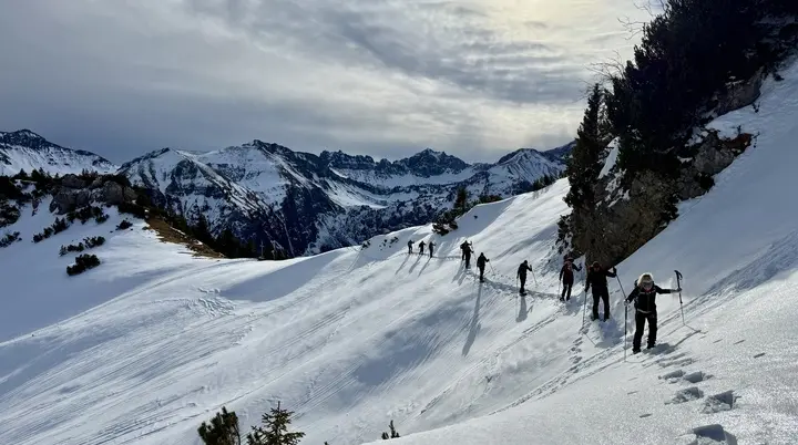 2026-01-24 Schneeschuhtour Schnurschrofen | © Copyright: DAV Sektion Isny