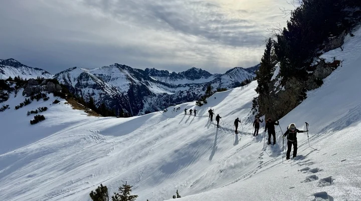 2026-01-24 Schneeschuhtour Schnurschrofen | © Copyright: DAV Sektion Isny