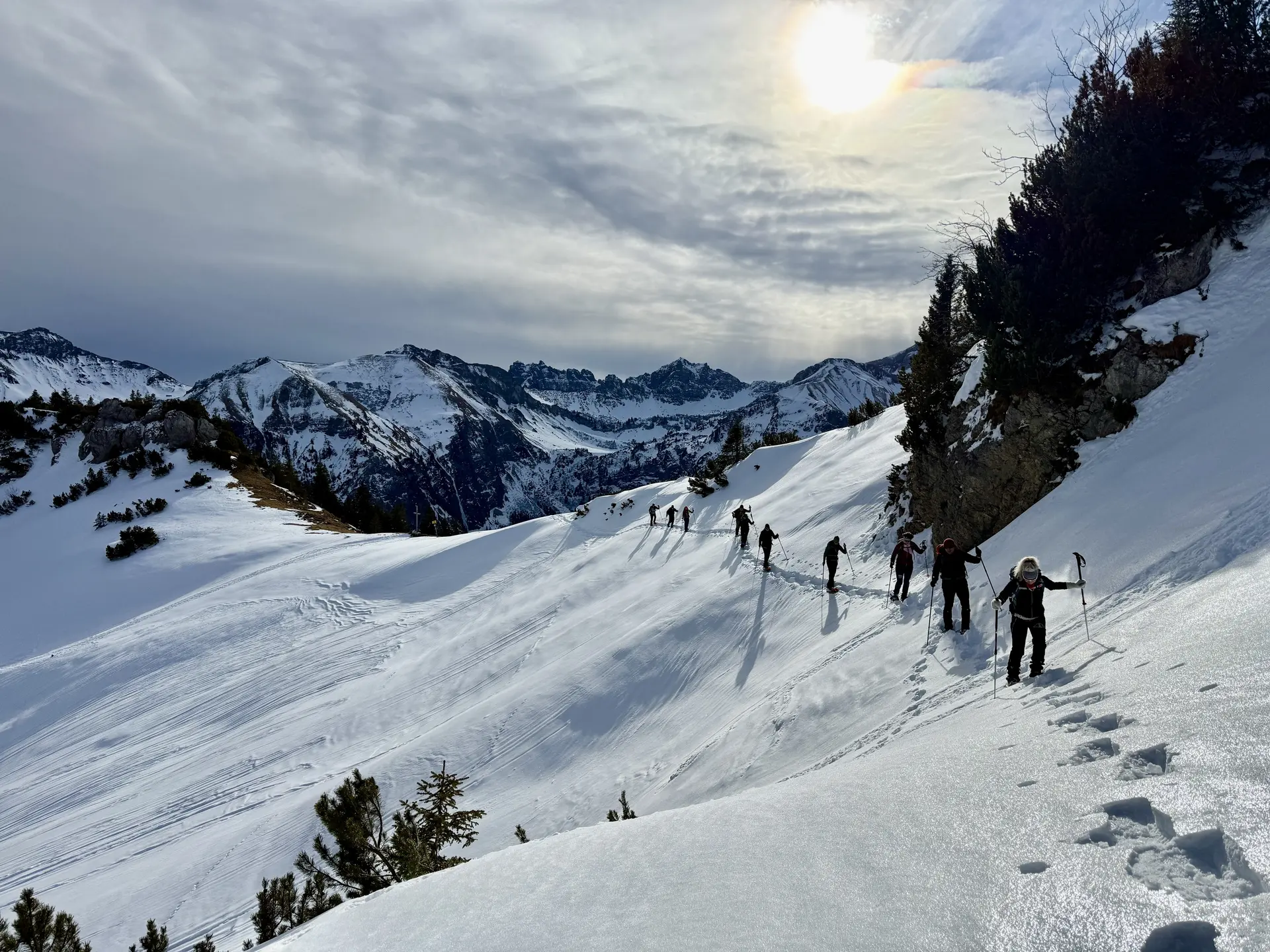 2026-01-24 Schneeschuhtour Schnurschrofen | © Copyright: DAV Sektion Isny