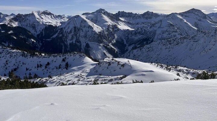 26-01-24 Schneeschuhtour zum Schnurschrofen | © Copyright: DAV Sektion Isny