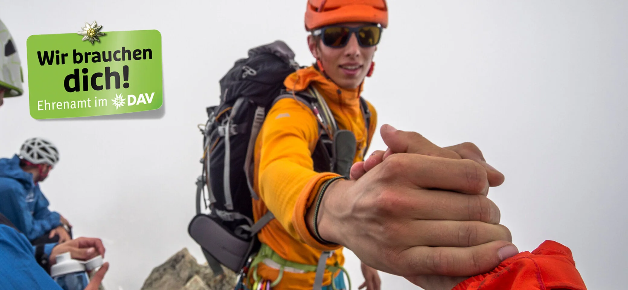 Kampagnenmotiv: Ehrenamtliche Unterstützung beim DAV - Imagefoto | © DAV  Silvan Metz